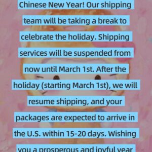 $Order in live room（Shipping will start on March 1st.）