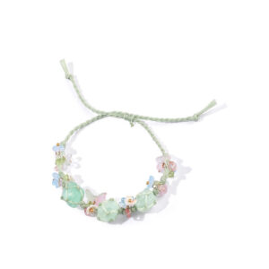 Mint Green Knotted Crystal Bracelet